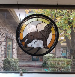Stained Glass Wolf